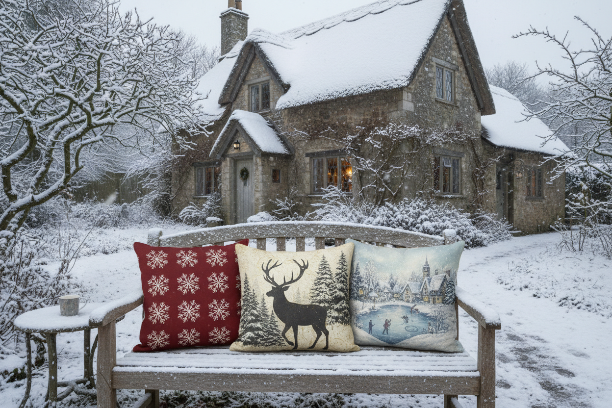 Dekokissen Weihnachten - Landhausstil