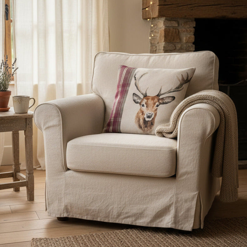 Hirsch kissen landhausstil