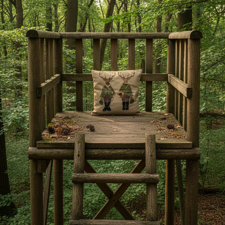Kissenhülle "Hirsch" im Alpinen Landhausstil