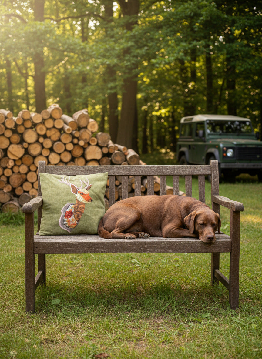 Kissenhülle "Rehbock" im Alpinen Landhausstil