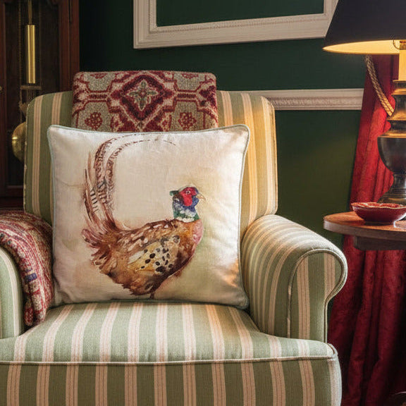 Kissenhülle „Fasan“ im Landhausstil