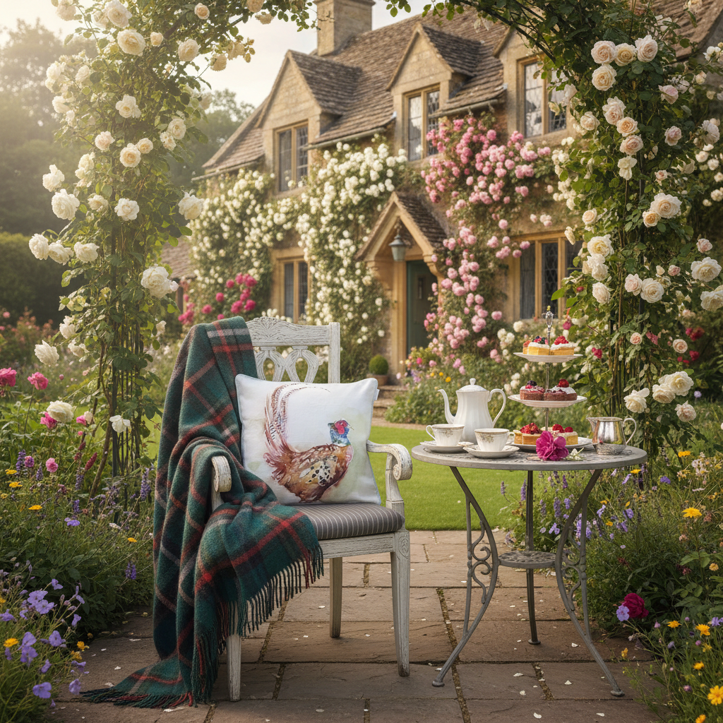 Kissenhülle „Fasan“ im Landhausstil