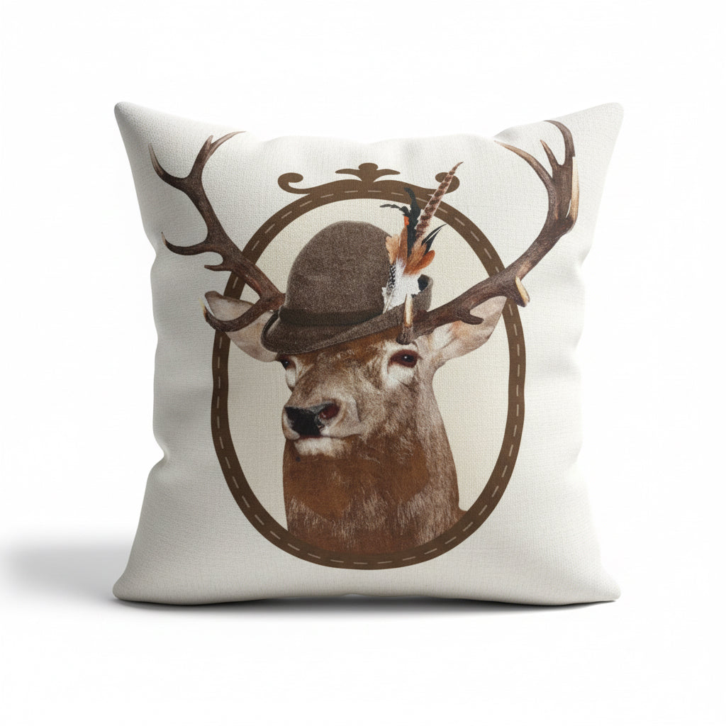 Kissenhülle „Hirsch“ im Alpinen Landhausstil