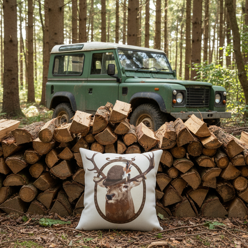 Kissenhülle „Hirsch“ im Alpinen Landhausstil