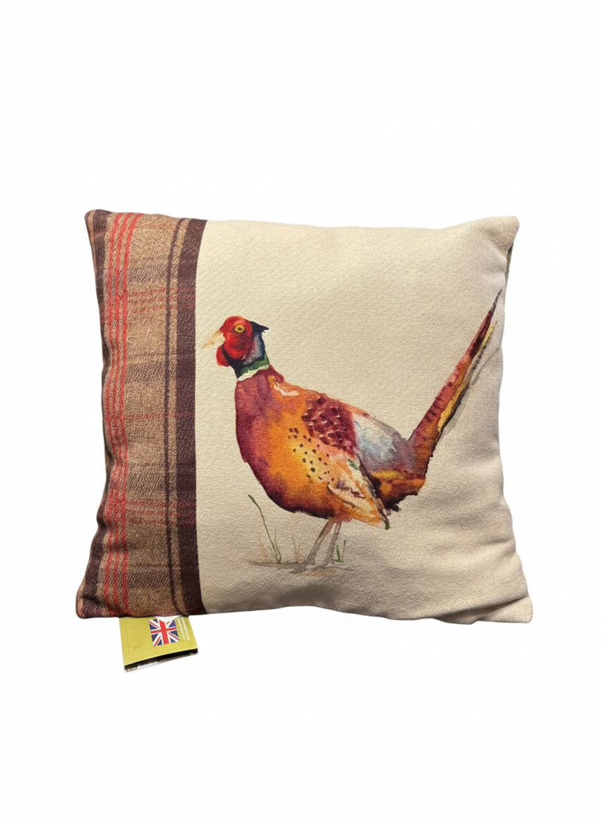 Kissenhülle "Fasan" im englischen Landhausstil