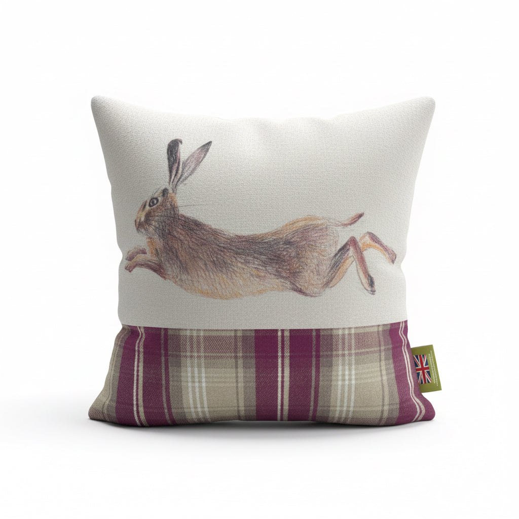 Kissenhülle „Hase“ im englischen Landhausstil