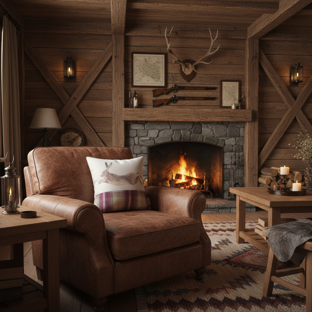 Kissenhülle „Hase“ im englischen Landhausstil