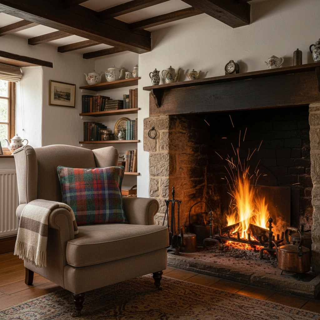 Kissenhülle „Fasan“ im englischen Landhausstil