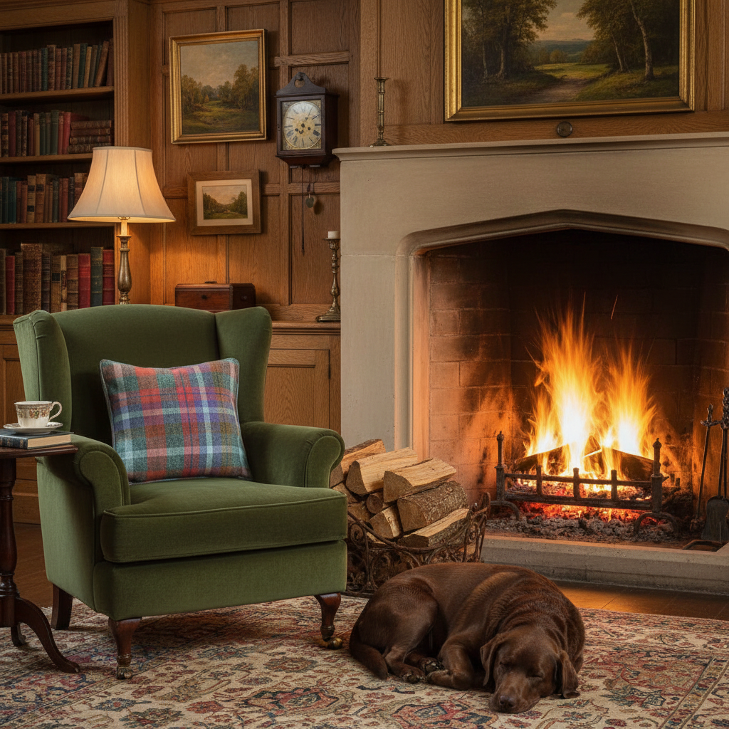 Kissenhülle „Fasan“ im englischen Landhausstil