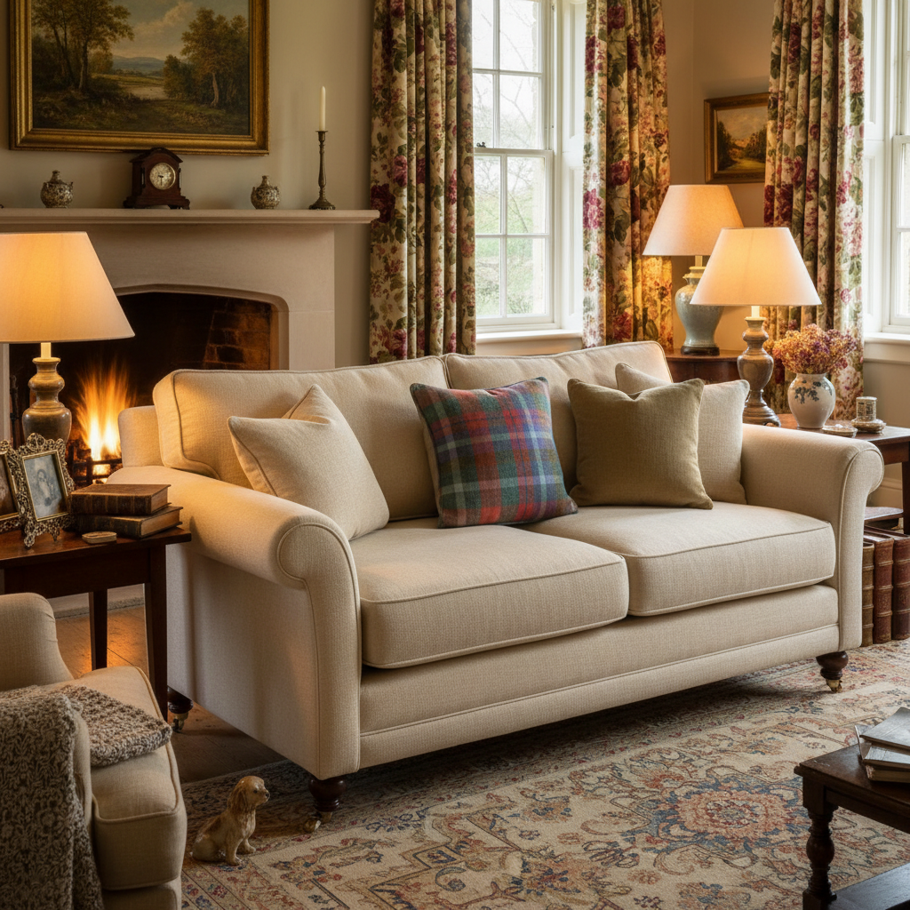 Kissenhülle „Fasan“ im englischen Landhausstil