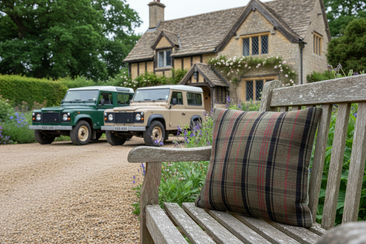 Kissenhülle „Hirsch“ im englischen Landhausstil