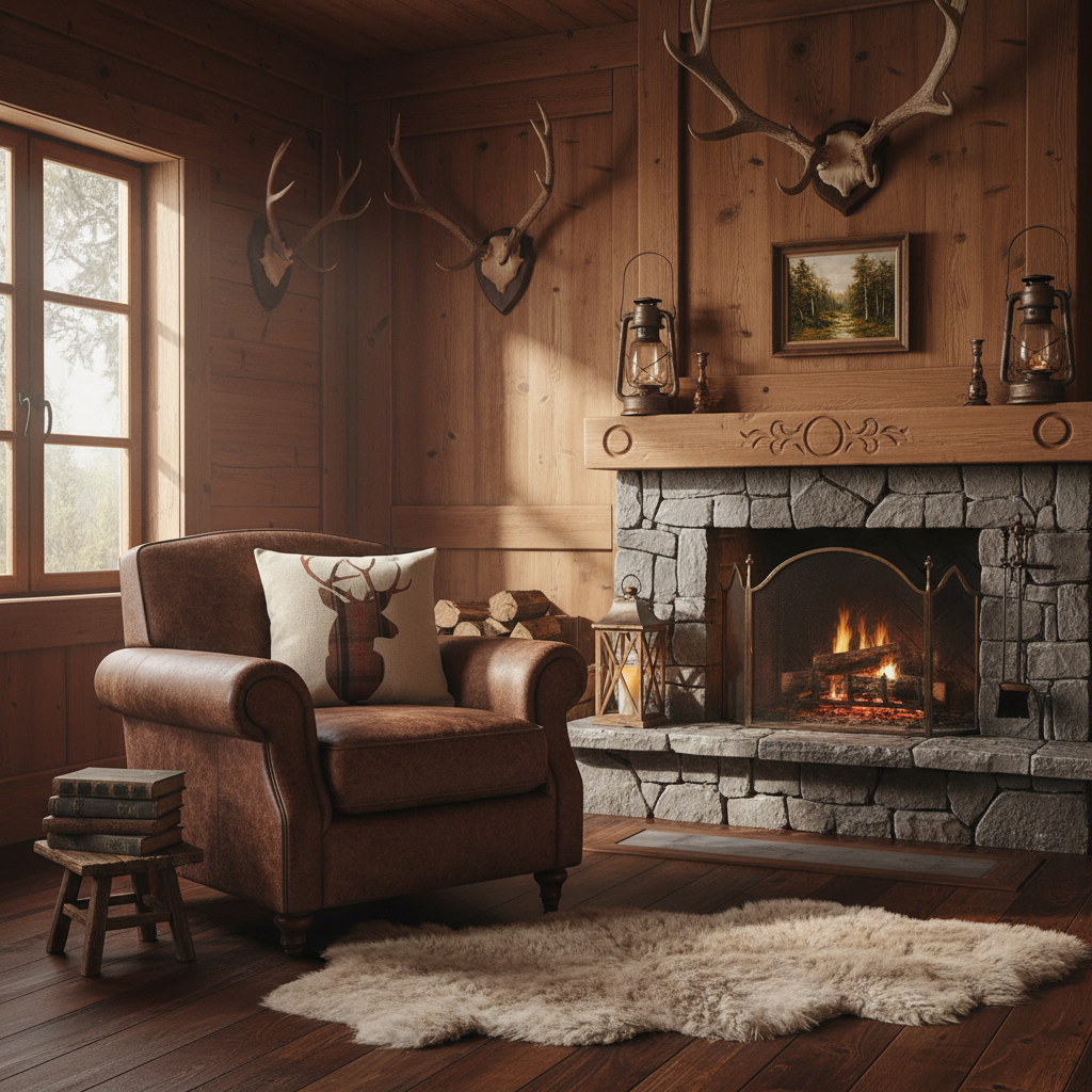 Kissenhülle "Hirsch" im englischen Landhausstil