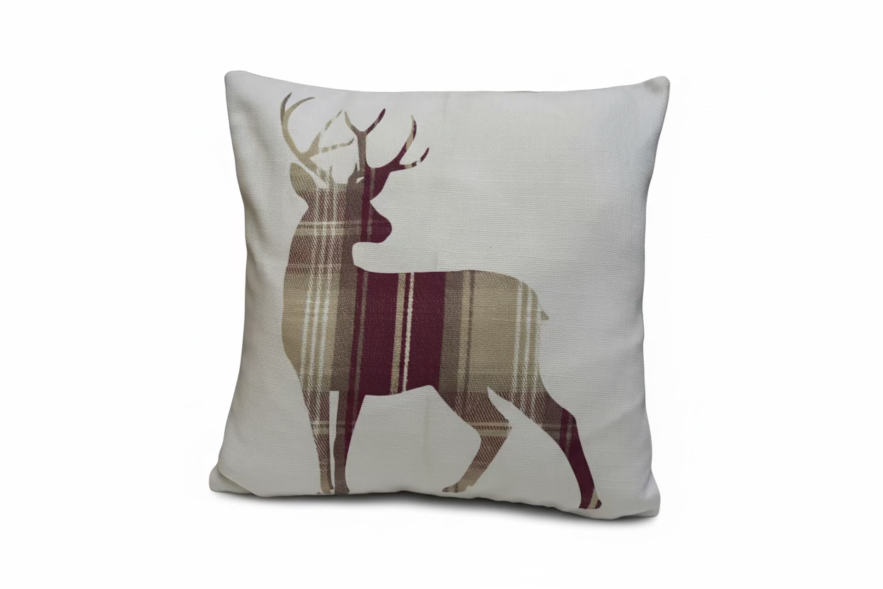Kissenhülle „Hirsch“ im englischen Landhausstil
