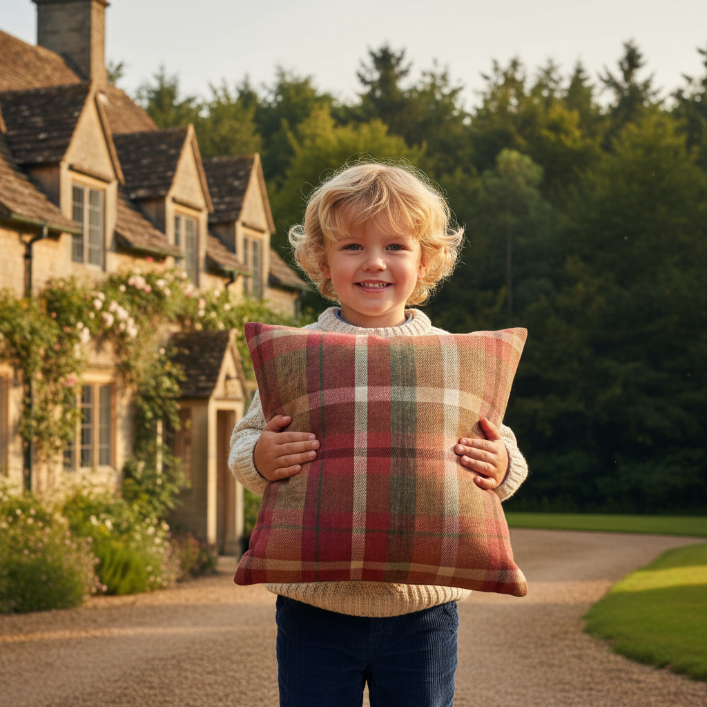 Kissenhülle "Floral" im englischen Landhausstil