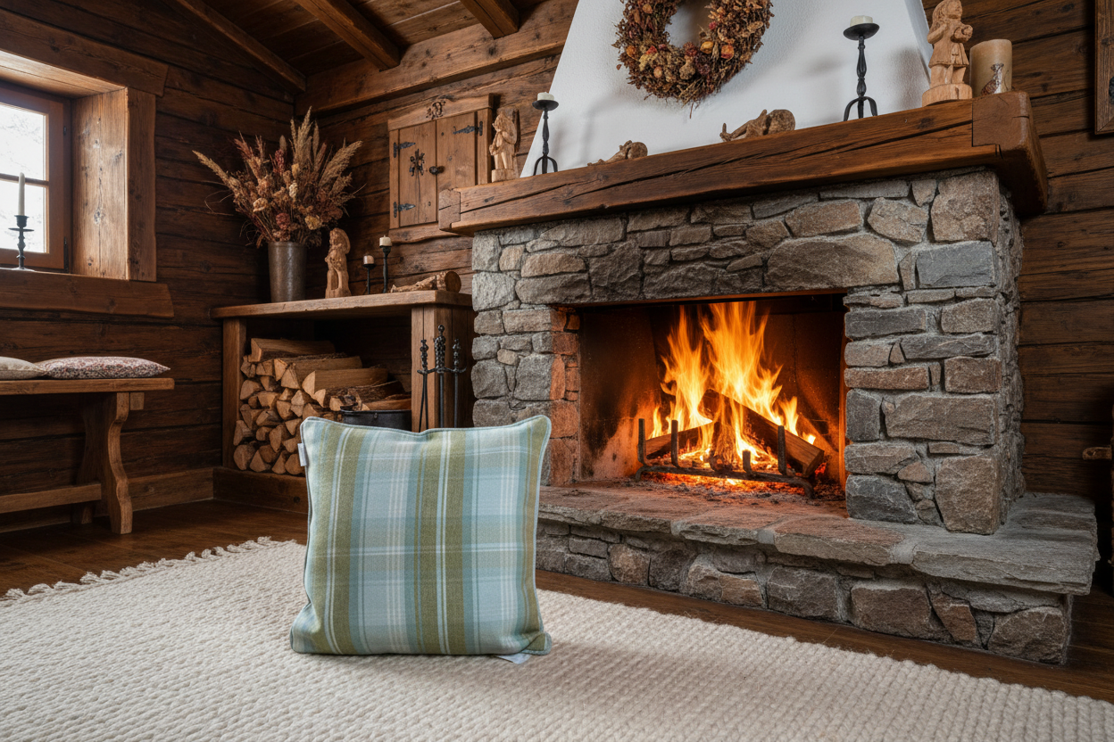 Kissenhülle „Hirsch“ im englischen Landhausstil