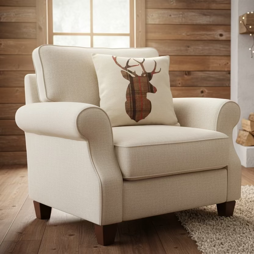 Kissenhülle "Hirsch" im englischen Landhausstil