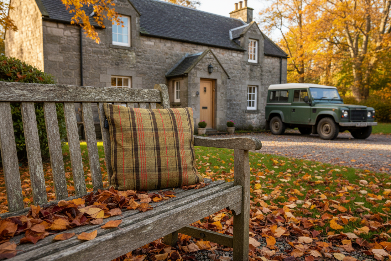 Kissenhülle "Fasan" im englischen Landhausstil