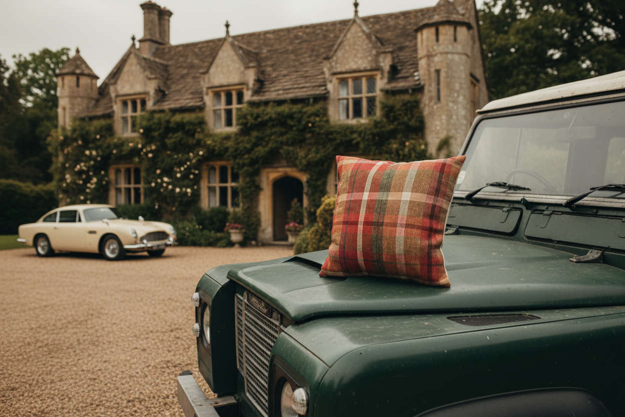 Kissenhülle "Floral" im englischen Landhausstil