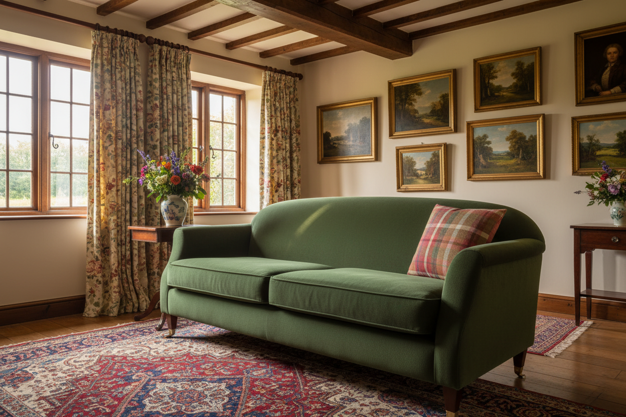 Kissenhülle "Floral" im englischen Landhausstil