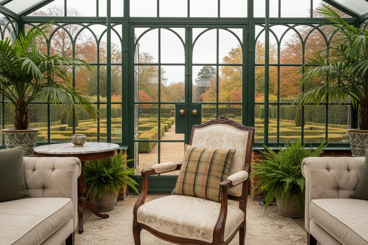 Kissenhülle "Schottisches Hochlandrind" im englischen Landhausstil