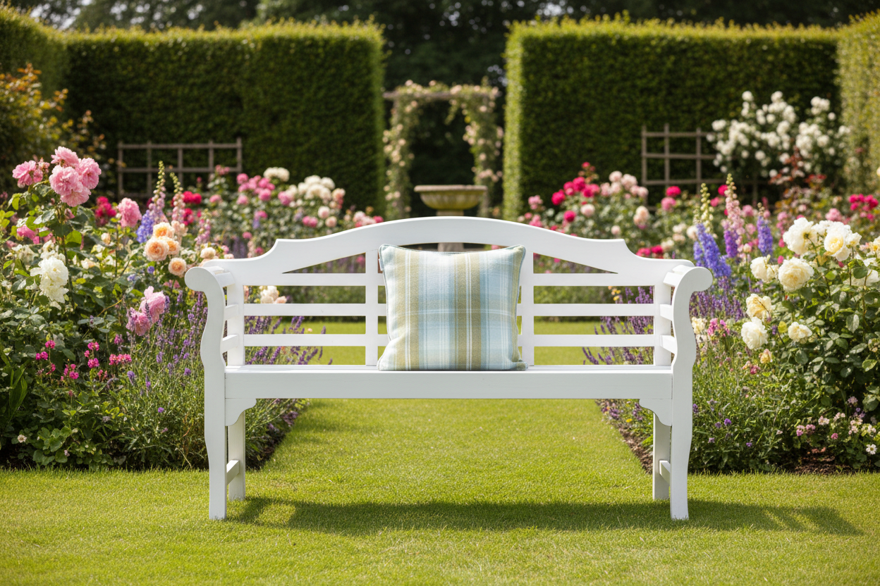 Kissenhülle „Häsin mit Häschen“ im Landhausstil