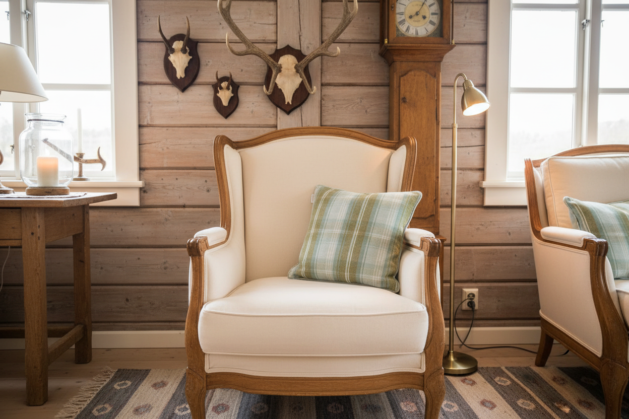 Kissenhülle „Hirsch“ im englischen Landhausstil