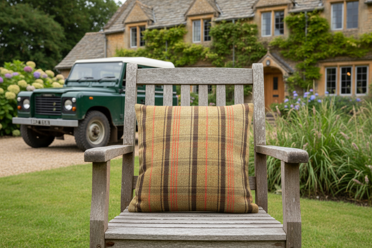 Kissenhülle "Hirsch" im englischen Landhausstil