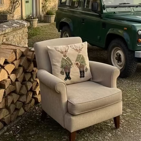 Kissenhülle "Hirsch" im Alpinen Landhausstil