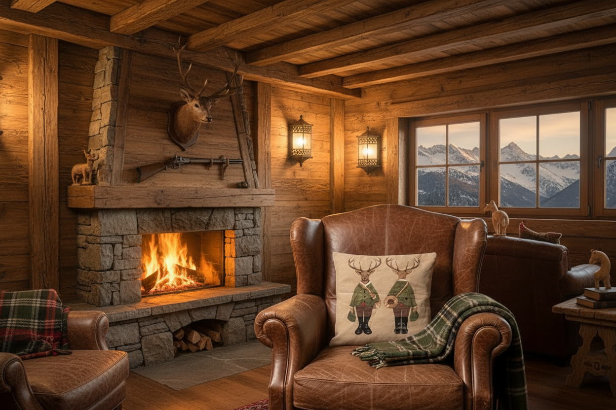 Kissenhülle "Hirsch" im Alpinen Landhausstil