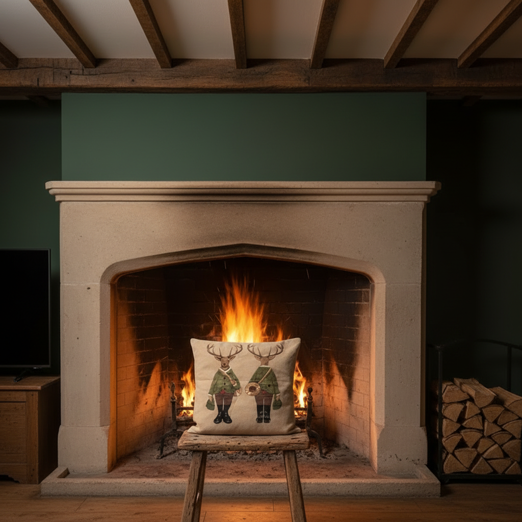 Kissenhülle "Hirsch" im Alpinen Landhausstil