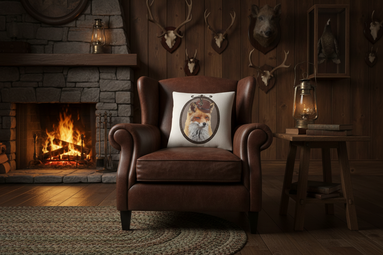 Kissenhülle „Fuchs“ im Alpinen Landhausstil