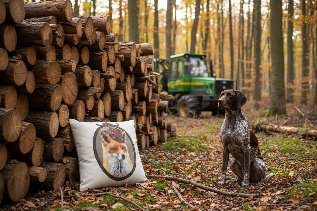 Kissenhülle „Fuchs“ im Alpinen Landhausstil