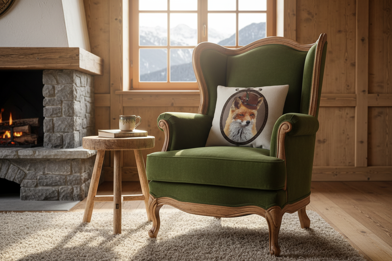 Kissenhülle „Fuchs“ im Alpinen Landhausstil