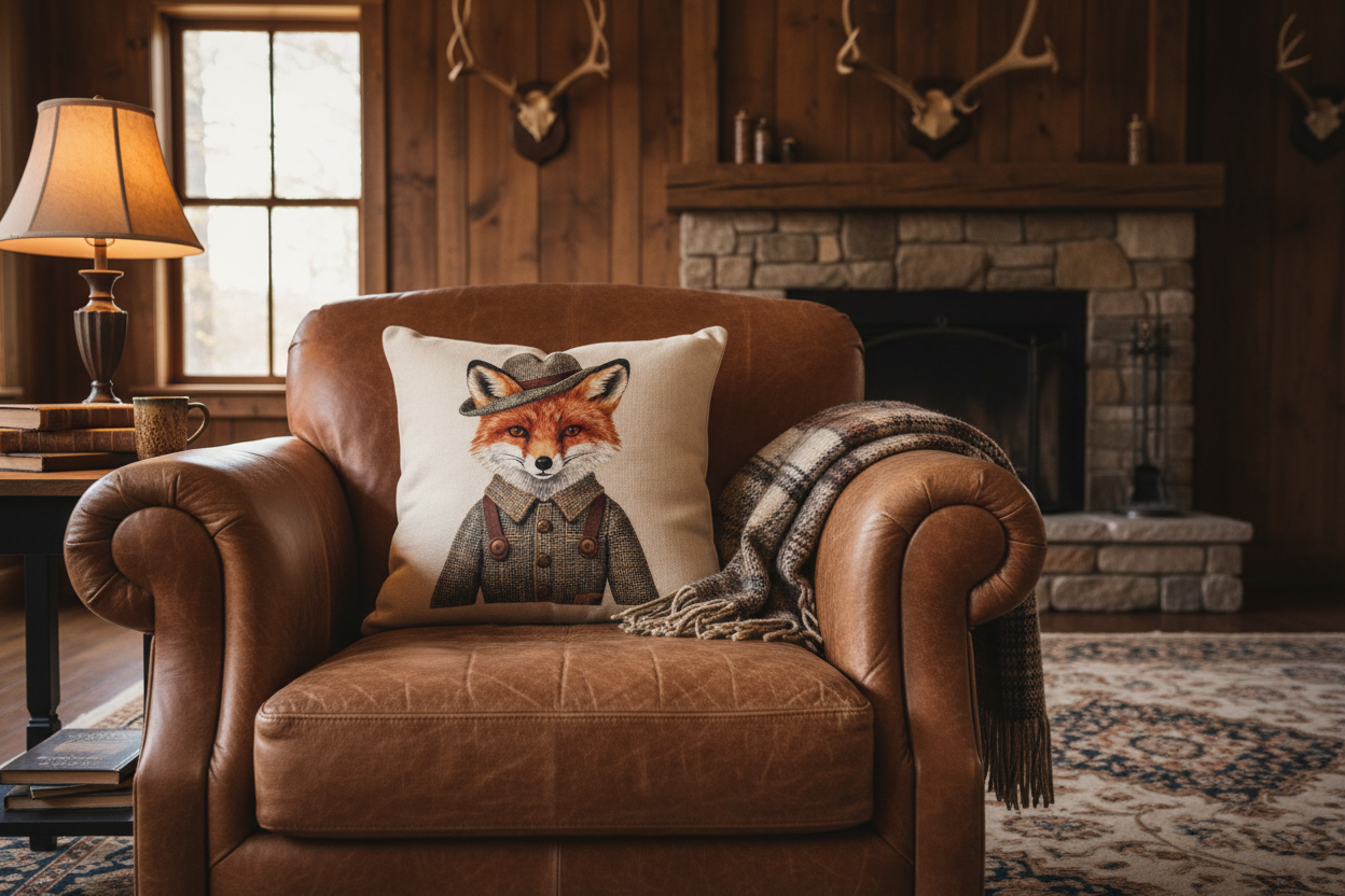 Kissenhülle "Fuchs" im englischen Landhausstil