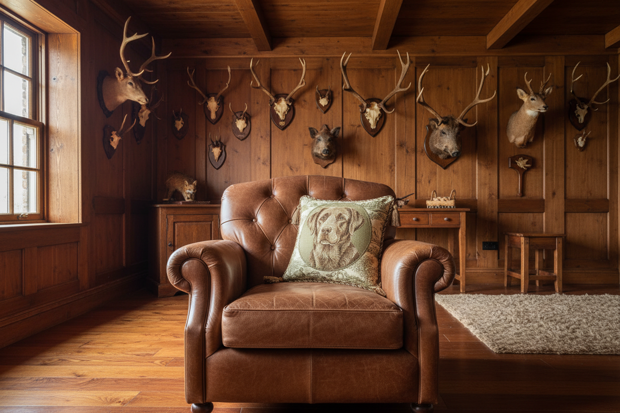 Kissenhülle "Labrador Retriever braun" im Landhausstil