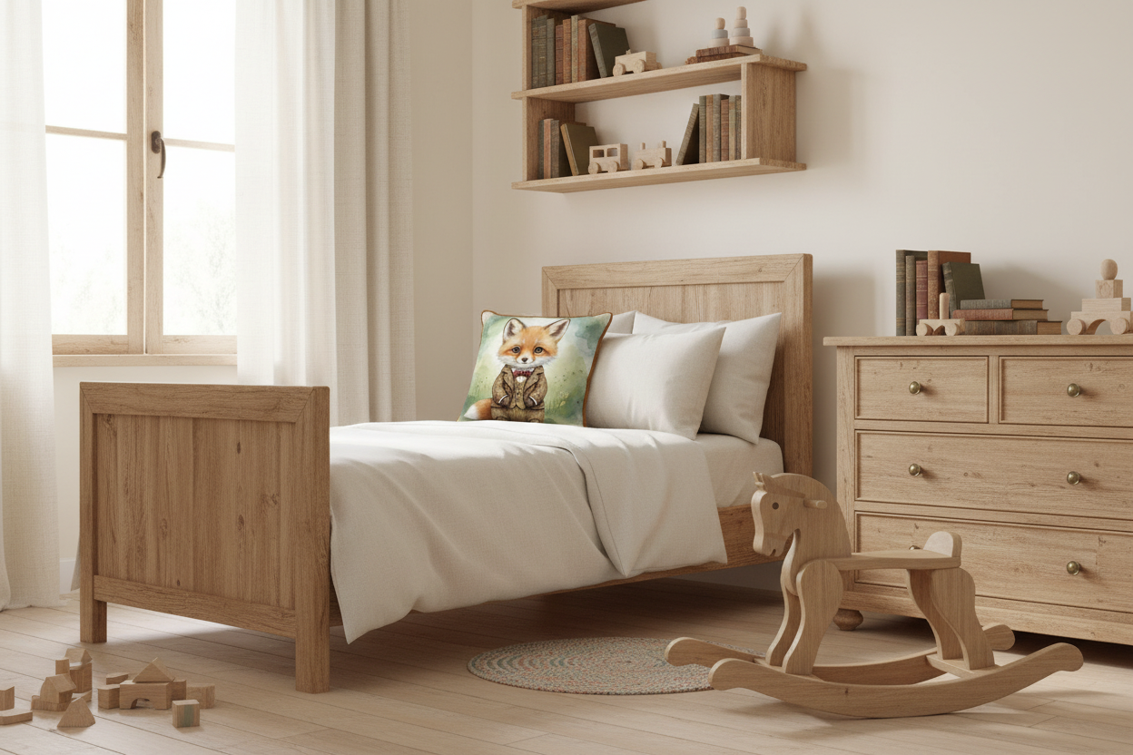 Kissenhülle "Fuchswelpen" im englischen Landhausstil