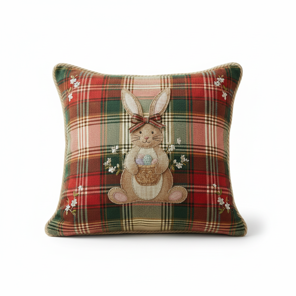 Kissenhülle "Osterhase" im englischen Landhausstil